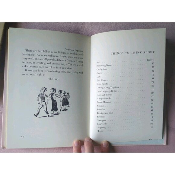 People Are Important By Eva Knox Evans, Golden Press 1951 Hardcover Book - Picture 7 of 9